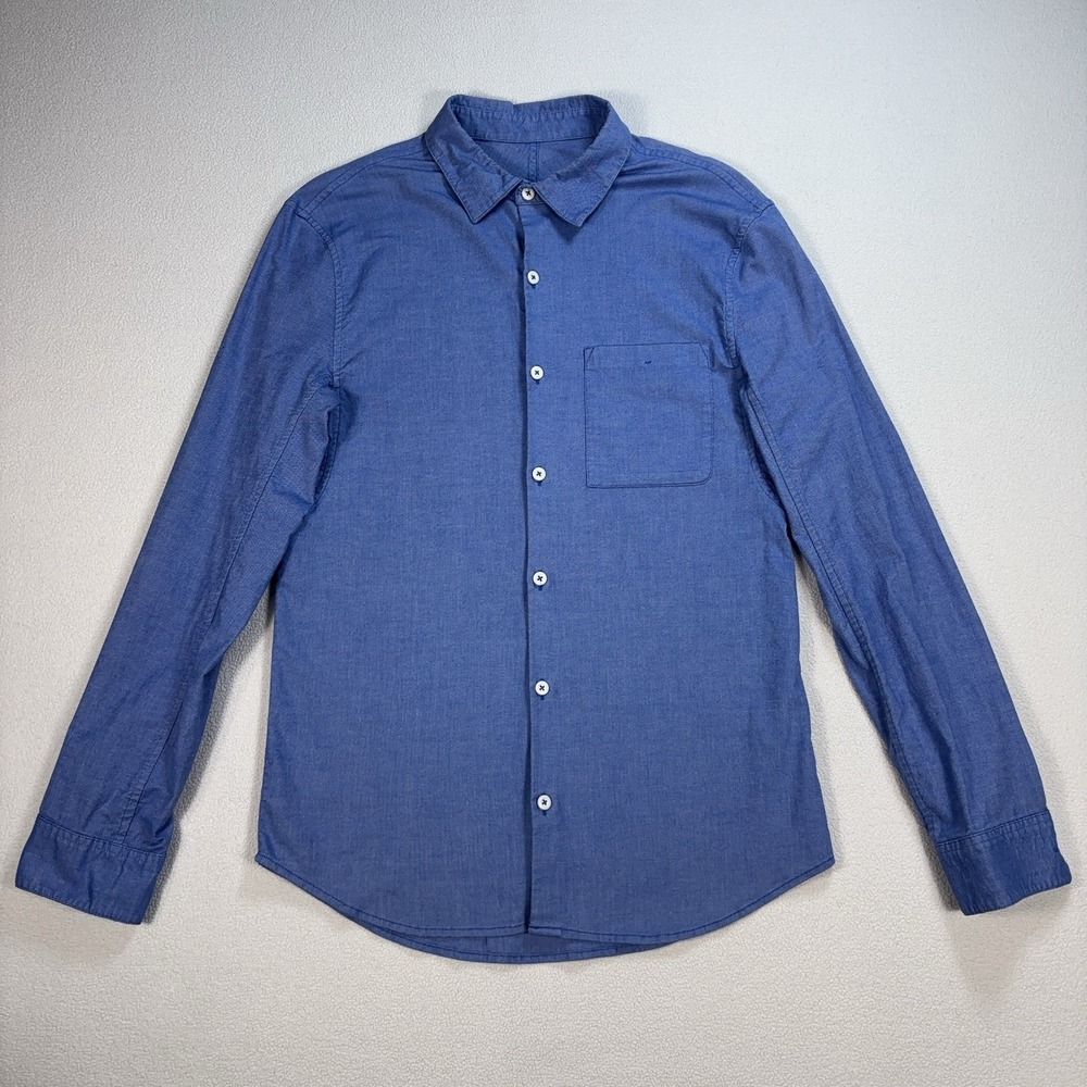 Lululemon All Town Shirt Men's S* Blue Pocket Stretch Office Commute Button Down